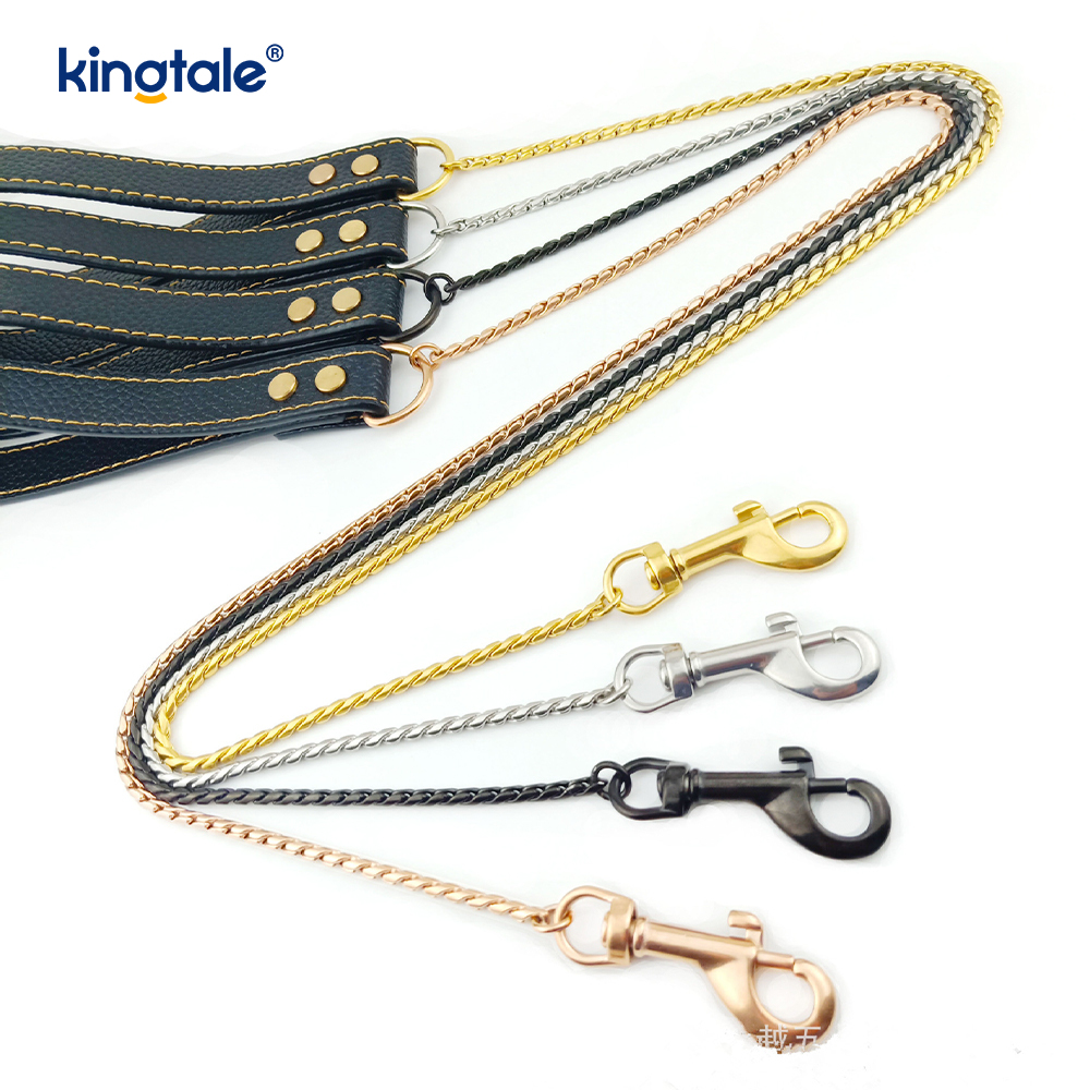 Heavy Duty Chain Hundkoppel Metall Flerfärgad Pet Dog Walking Chain koppel