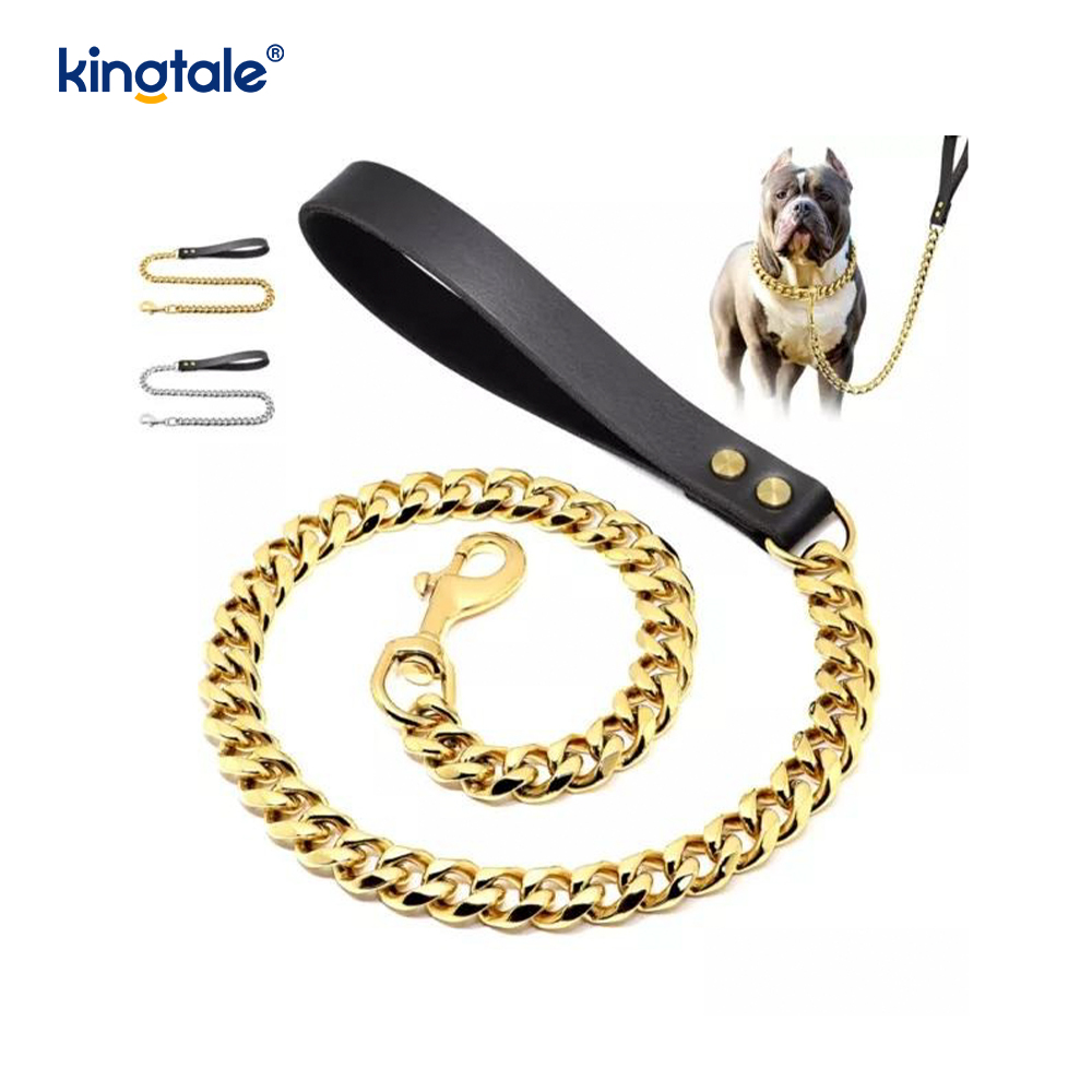 Heavy Duty Chain Hundkoppel Metall Flerfärgad Pet Dog Walking Chain koppel